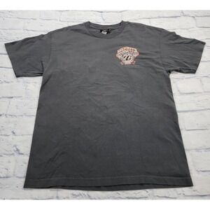 Hot Leather T Shirt MENS SZ L 2018 Bike Week Daytona Beach Eagle Gray